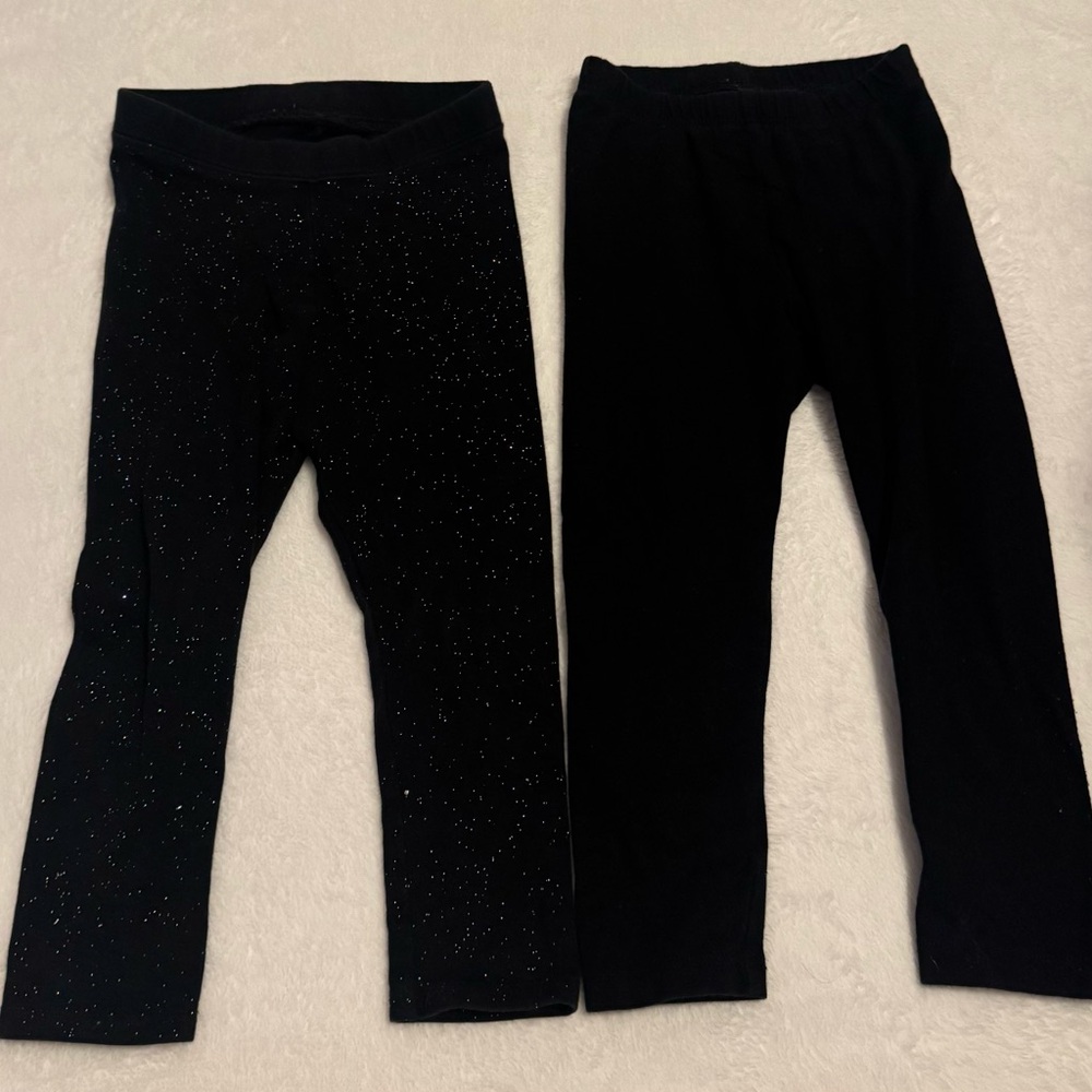 Cat & Jack Black Sparkle Leggings Set